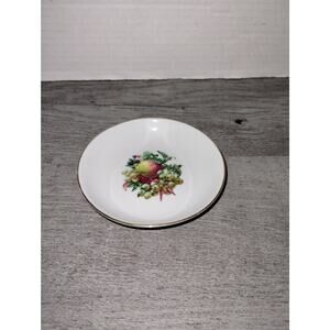 Naaman Israel Fruit Motif 4 1/8" Trinket Dish